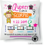 Baby Girl Zodiac Pillows