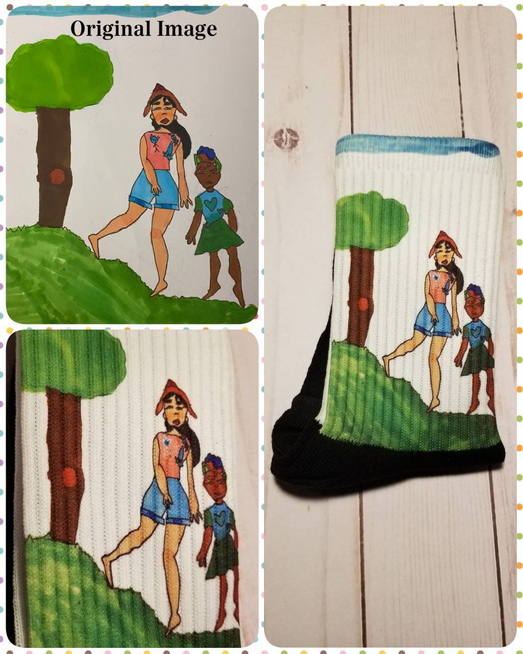 Basketball team socks- custom printed