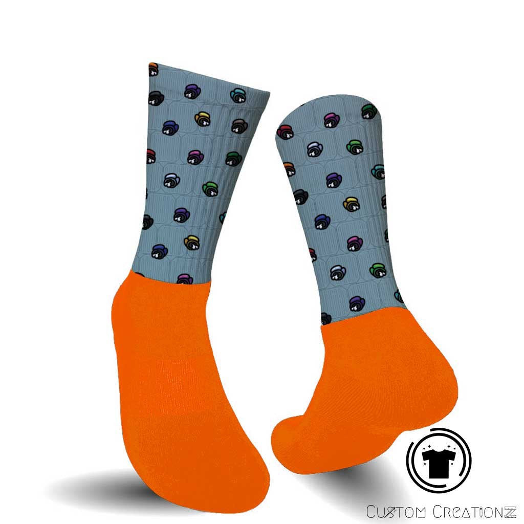 Among us Gamer socks- custom printed